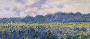 Claude Monet Field of Irses at Giverny Spain oil painting artist